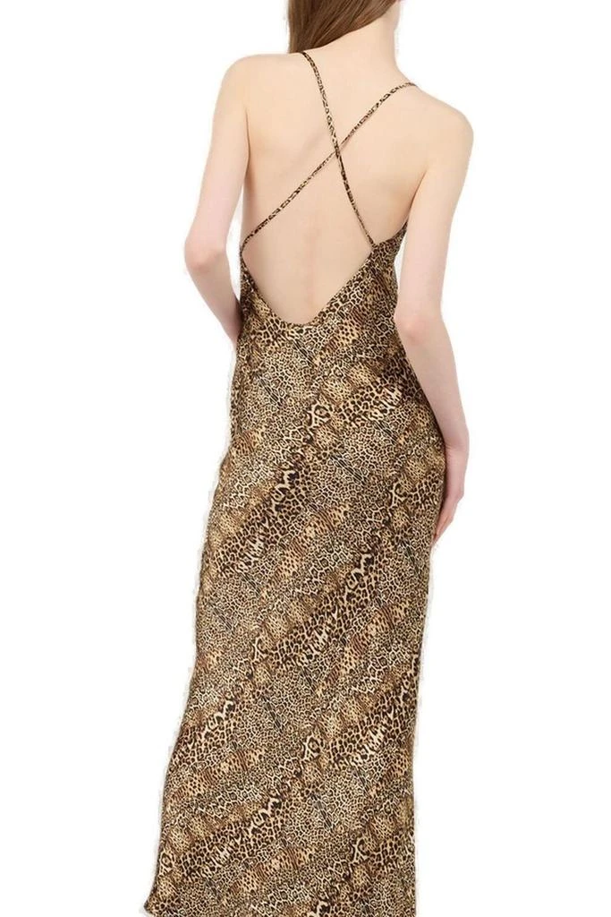green emerald velvet dress VINTAGE ROBERTO CAVALLI NEUTRAL TONE DESERT GOWN