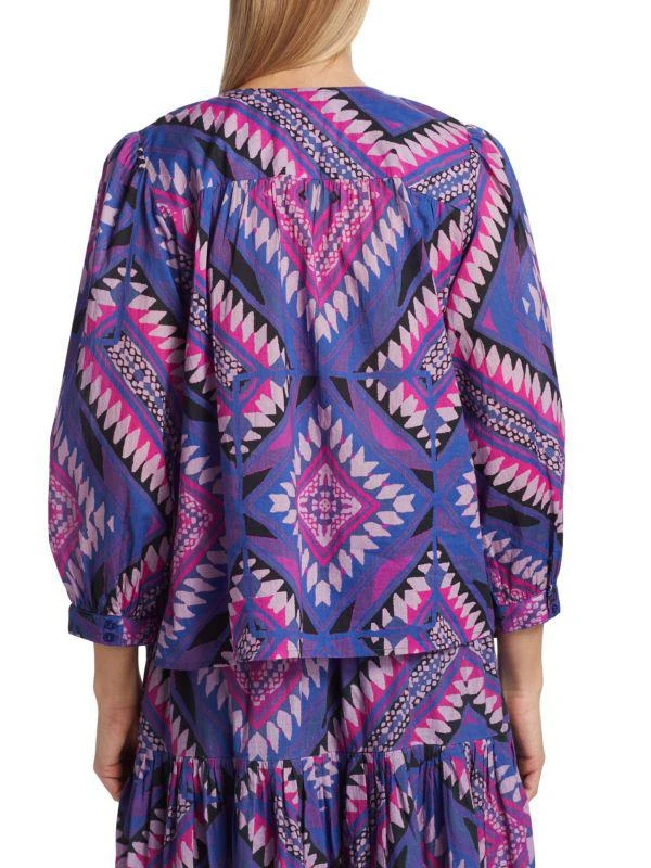ba&sh Gilo Geometric Splitneck Top 2