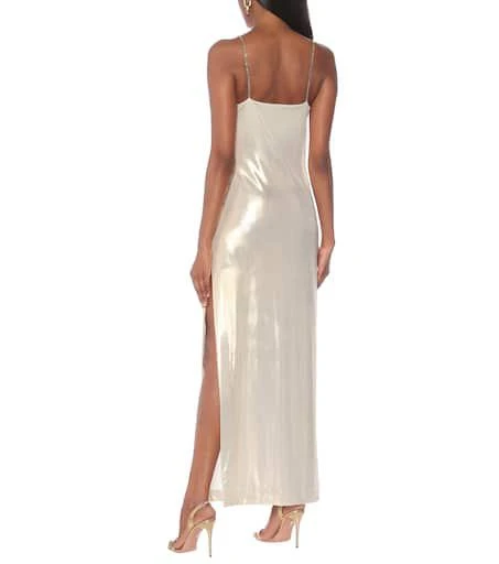 Balmain Lamé slip dress 3