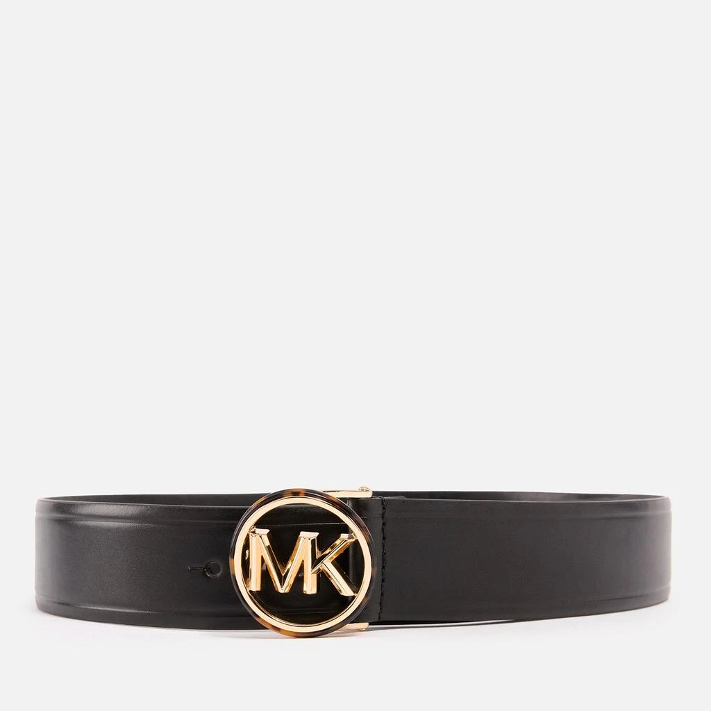 Michael Kors Tortoiseshell Buckle Leather Belt – On Sale Now  display picture 3