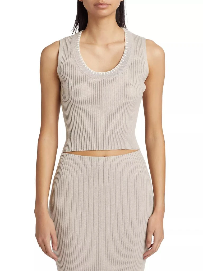 Naadam Cotton & Cashmere Rib-Knit Tank Top 3