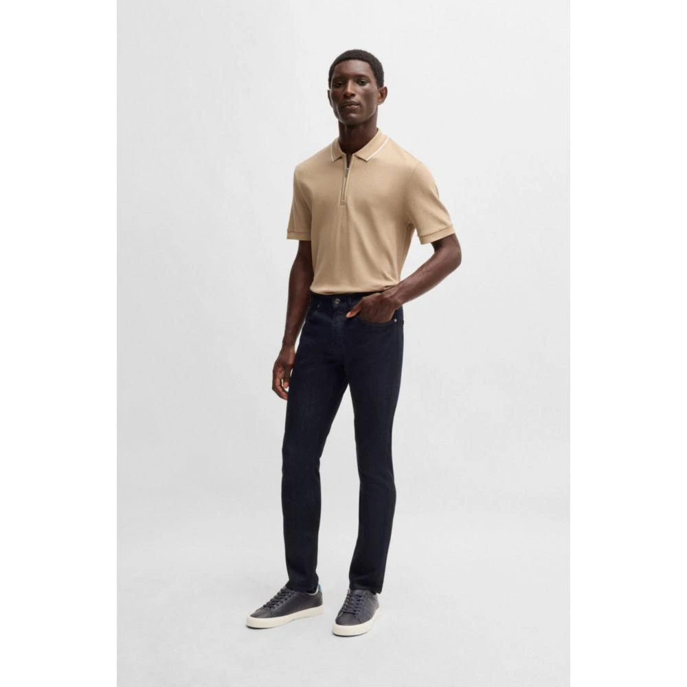 Hugo Boss Faux-leather trainers with plain and grained textures 2