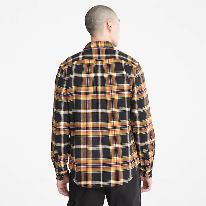 Timberland Heavy Flannel Check Shirt for Men in Black