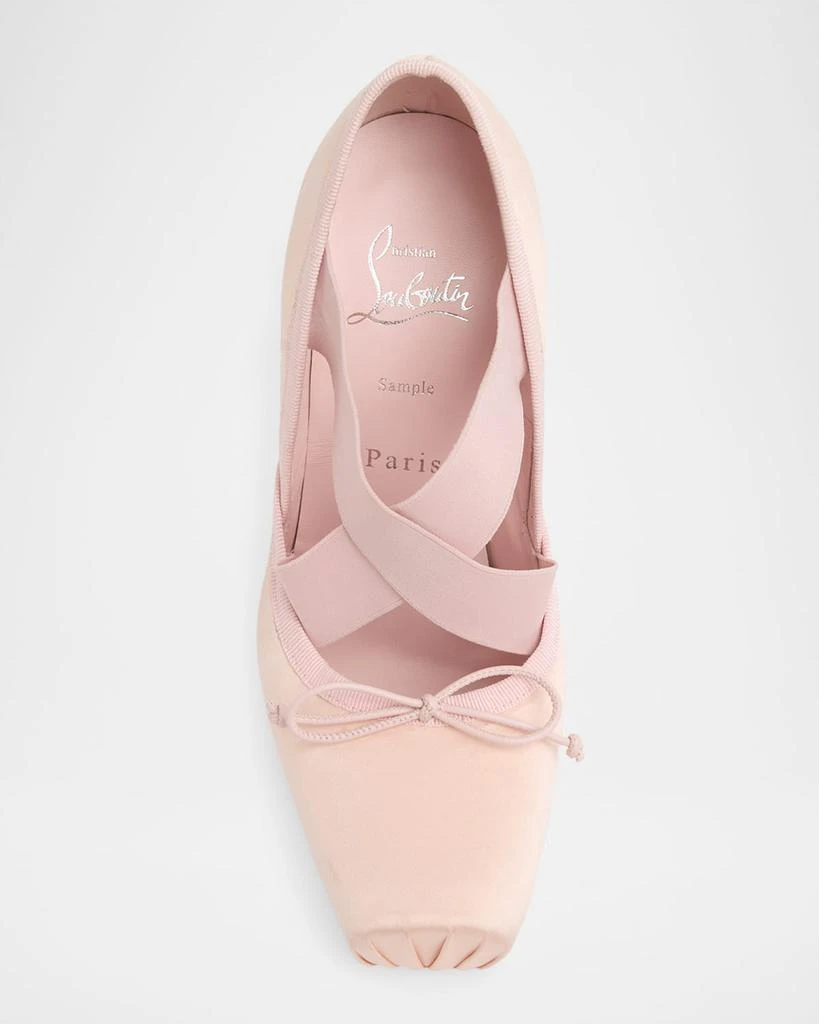 Christian Louboutin 100mm Cassiastic Satin Ballet Pumps 5
