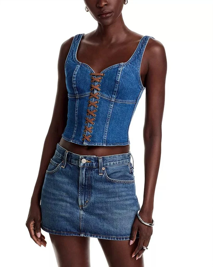 L'Agence L'Agence - Nayeli Lace Up Corset Tank Top 4