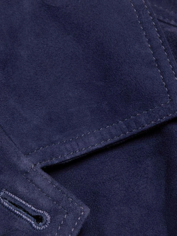 Saks Fifth Avenue COLLECTION Suede Trucker Jacket 5