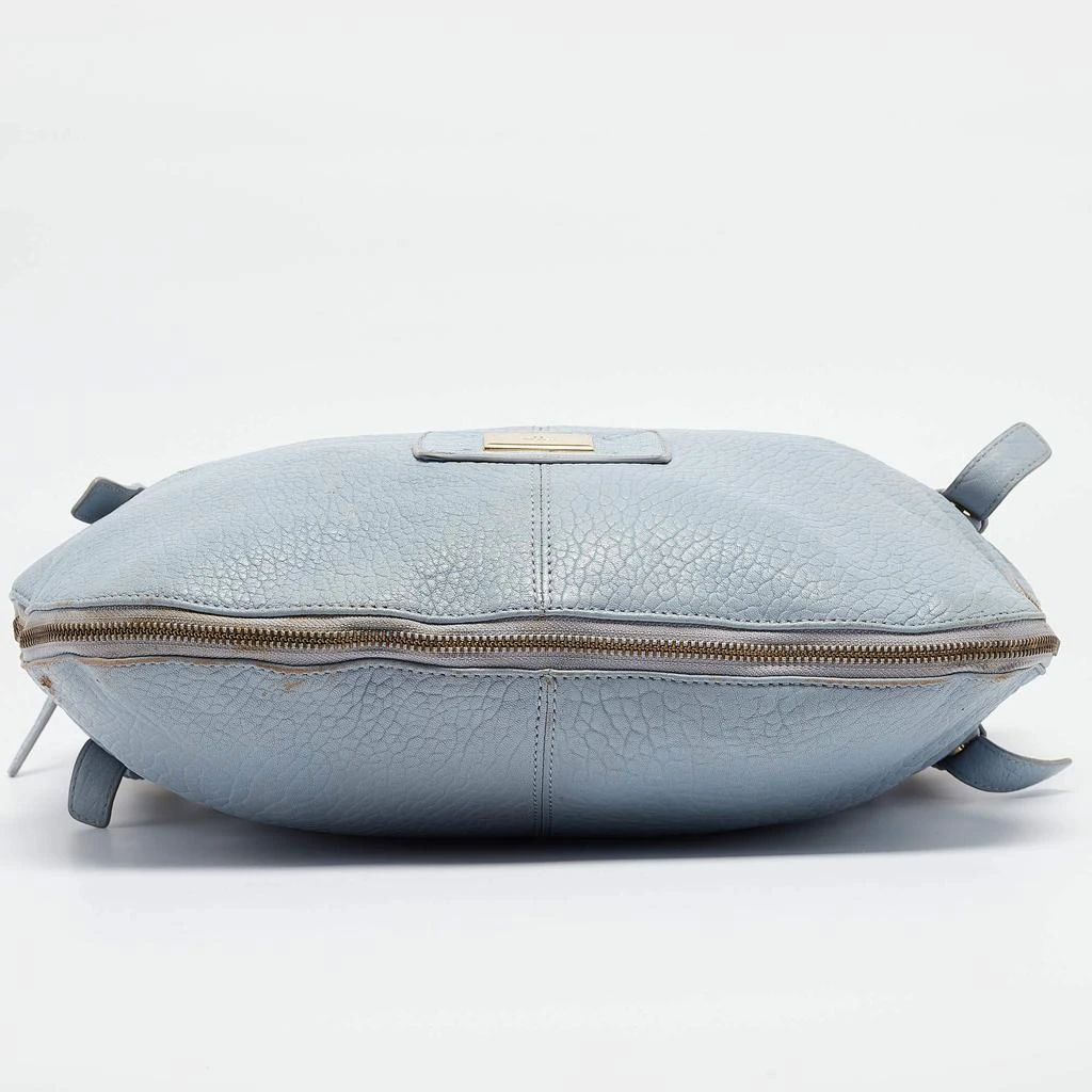 Aigner Aigner Light Blue Pebbled Leather Hobo 12