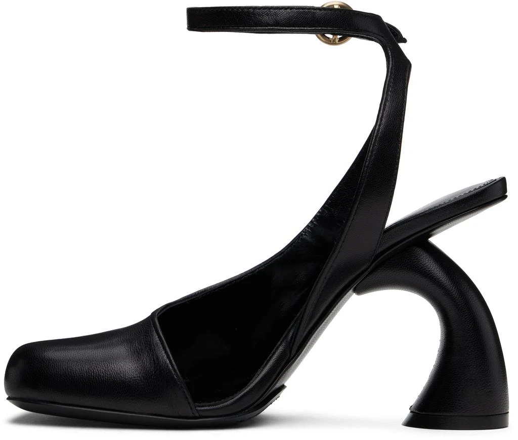 Dries Van Noten Black Asymmetric Heels 3