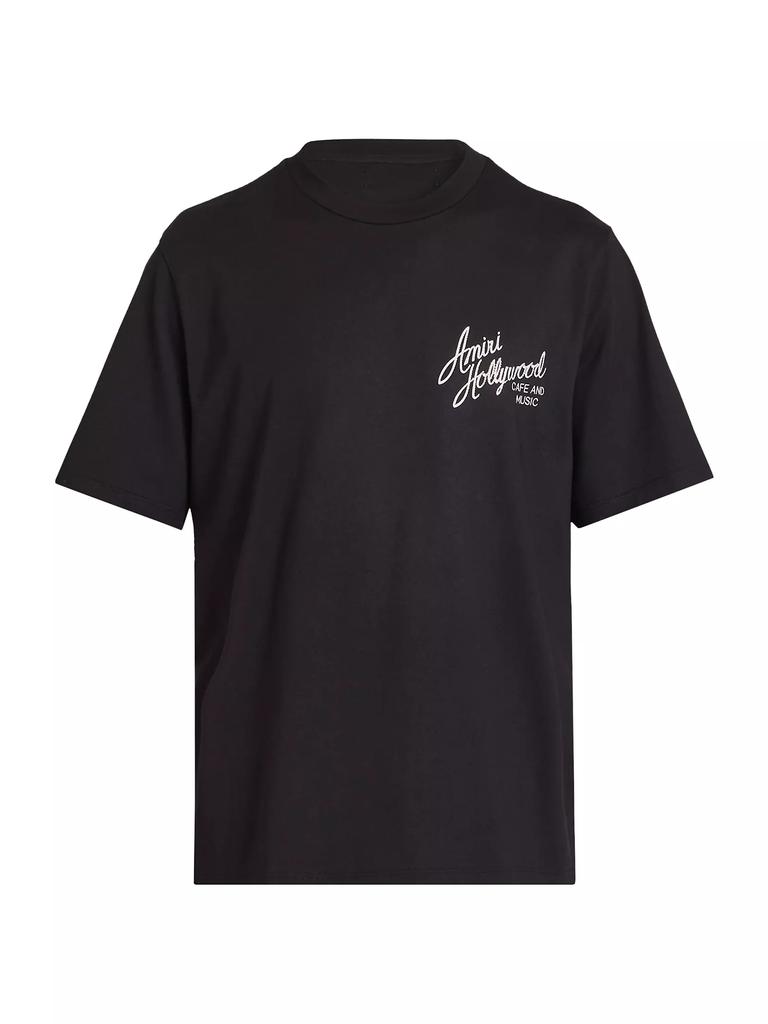 ◆AMIRI◆ Hollywood Lights コットン Tシャツ ブラック AMIRI Hollywood Lights Cotton Graphic T-Shirt | Nordstrom