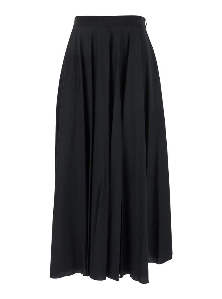 MAURO GRIFONI Mauro Grifoni Long Skirt with Draped Design 1