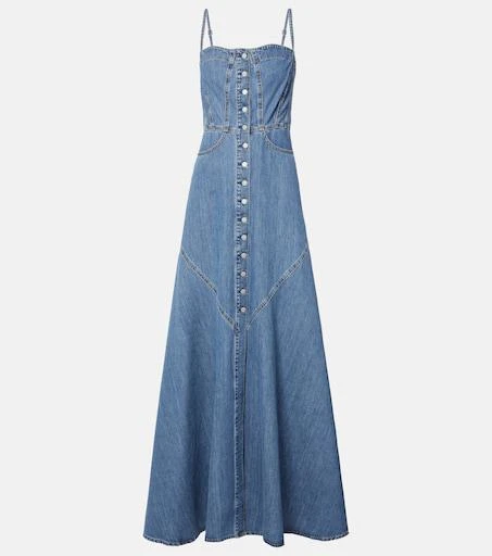 white christmas dresses Vintage Cargo Style Denim Dress main image 0