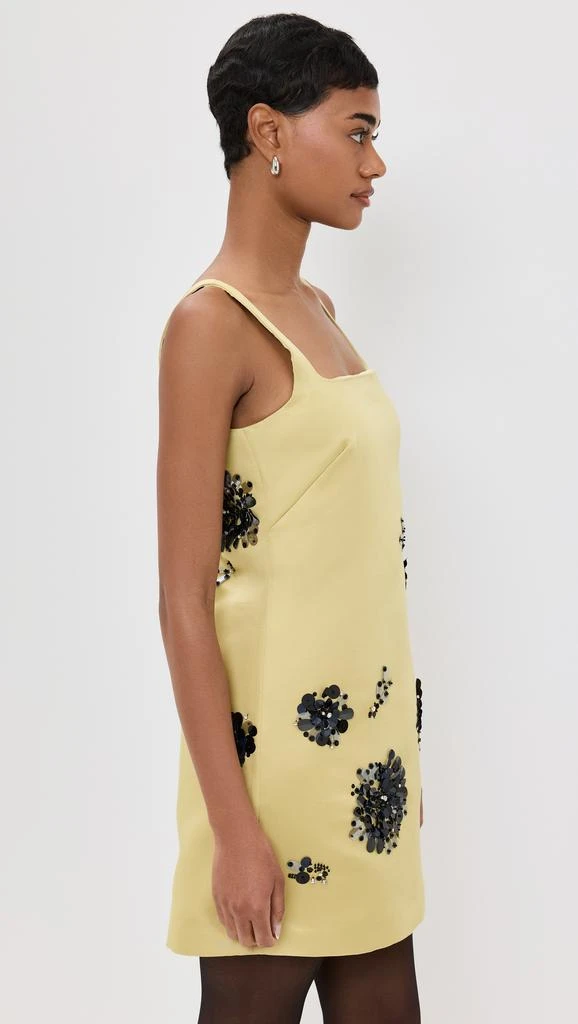 Tanya Taylor Barton Embellished Satin Dress 3