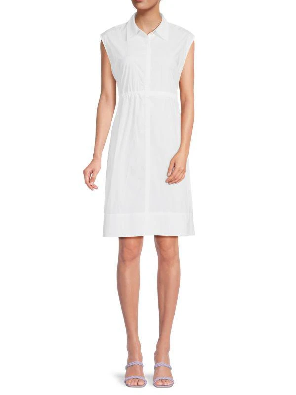 French Connection Rhodes Solid A-Line Dress 1