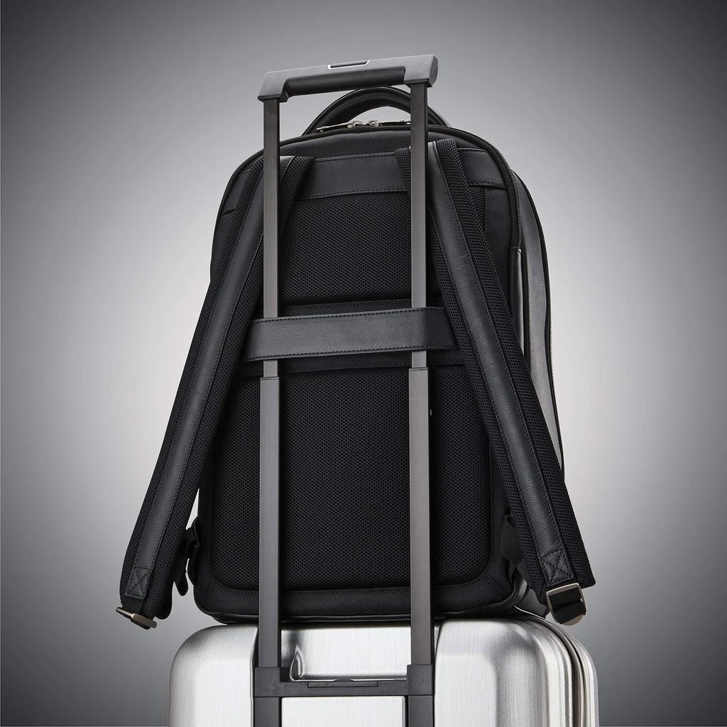 Samsonite Samsonite Classic Leather Backpack, Black, One Size 7
