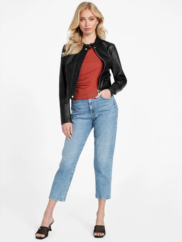 Guess Factory Dixie Faux-Leather Lace-Up Jacket 2