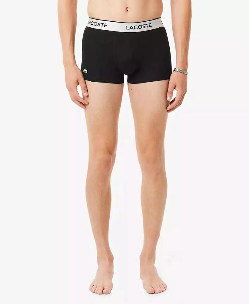 Lacoste Men
s Regular-Fit Metallic Waistband Boxer Briefs, 3-Pack 3