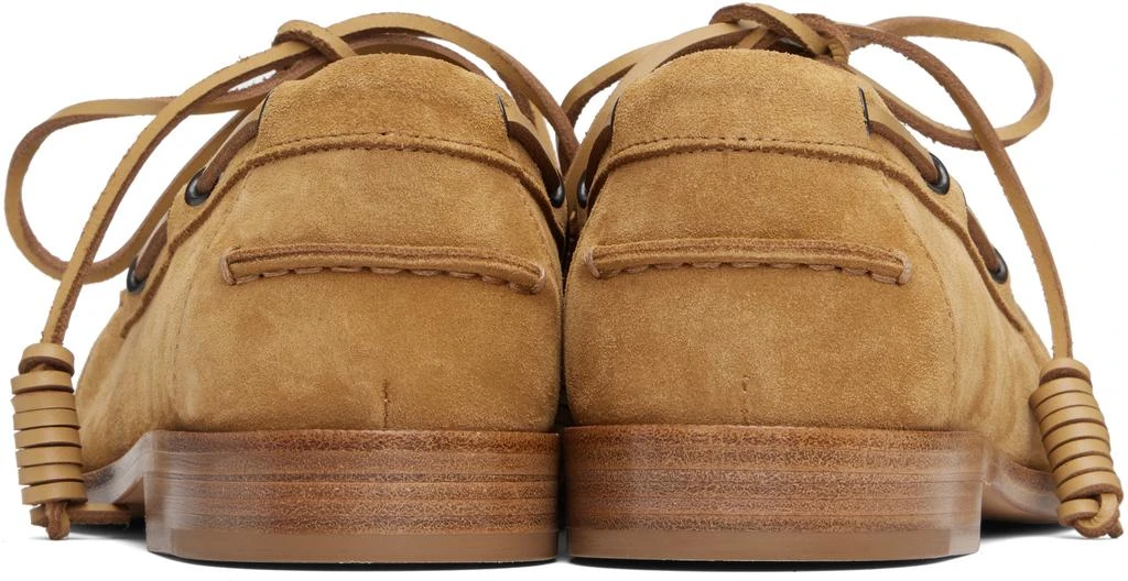 Dries Van Noten Tan Suede Boat Shoes 2