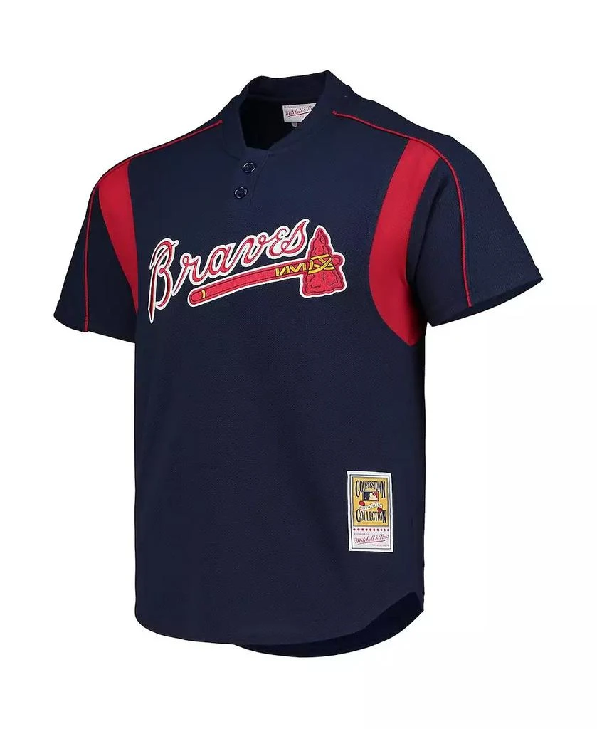 Mitchell & Ness Men's Greg Maddux Navy Atlanta Braves Cooperstown Collection Batting Practice Jersey 3