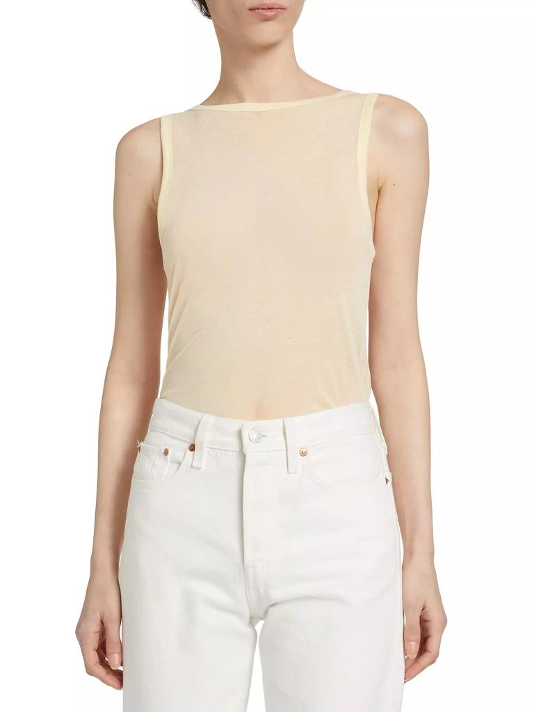 Helmut Lang Two-Way Semi-Sheer Cotton Tank 3