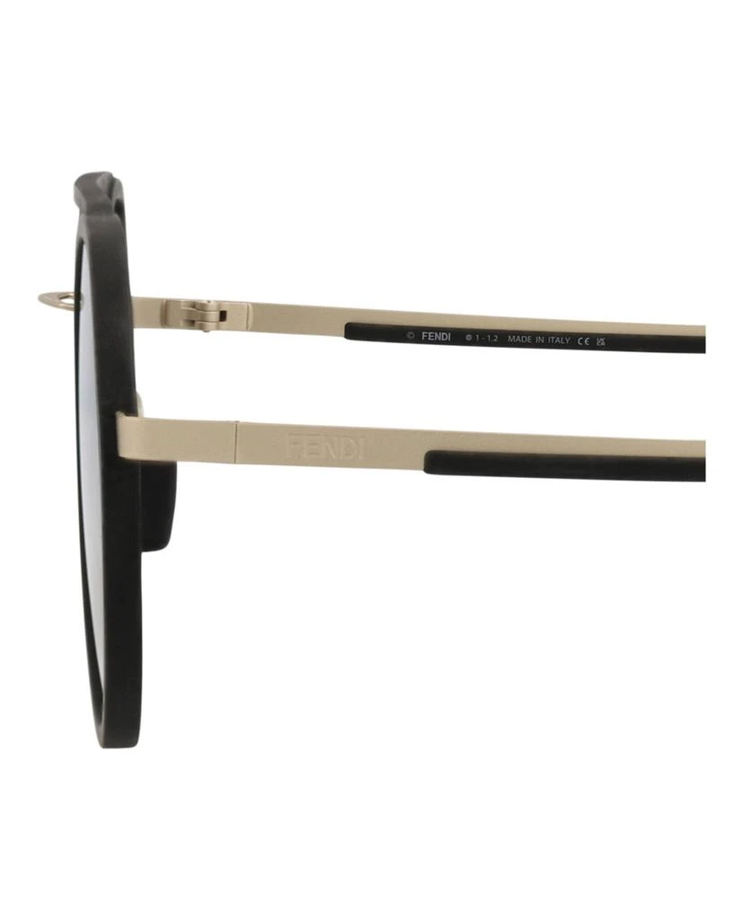 Fendi Aviator-Frame Metal Sunglasses 4