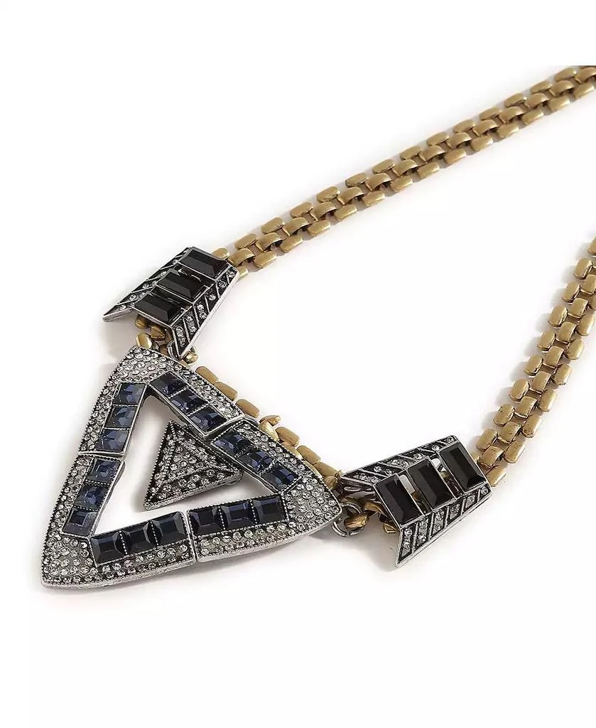 SOHI Women
s Black Geometric Collar Necklace