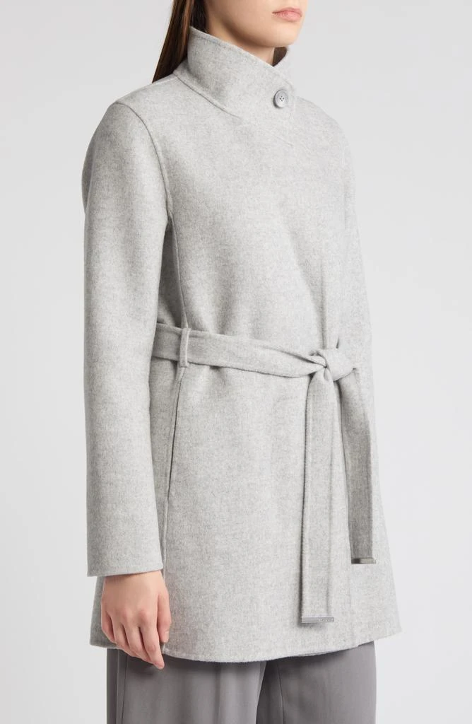 Soia & Kyo Kenia Funnel Neck Wool Blend Wrap Coat 3