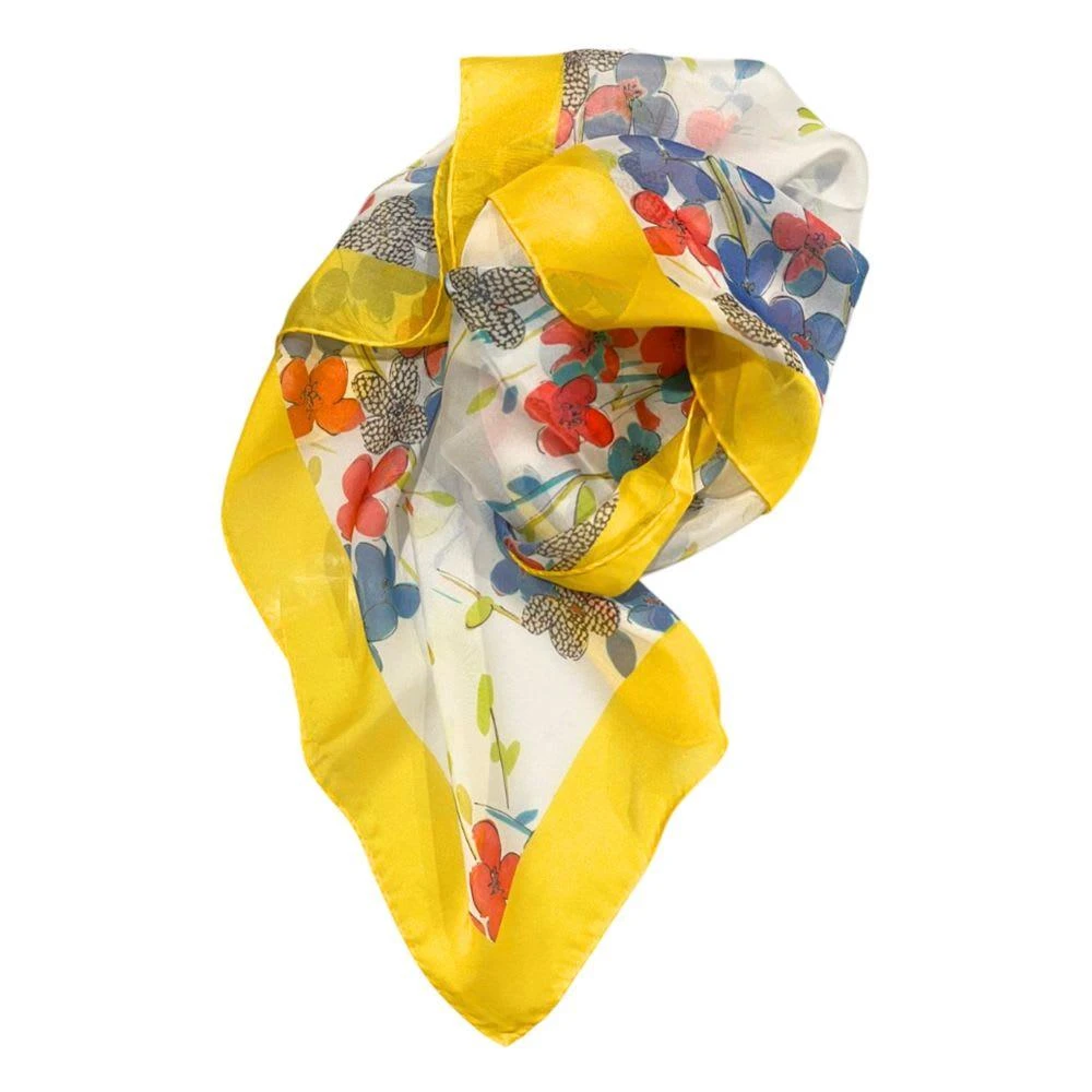 Borbonese yellow Silk Women Women
s Scarf