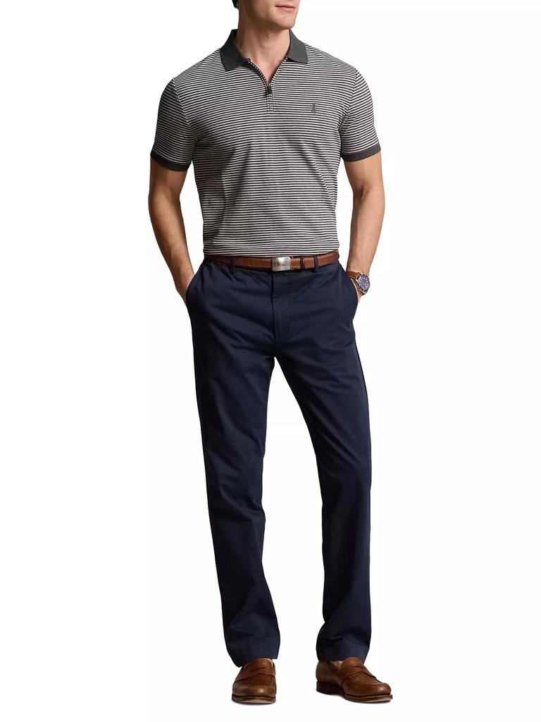 Ralph Lauren Striped Stretch Mesh Polo Shirt