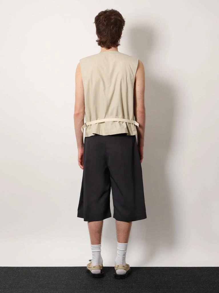 Lemaire Cotton shorts with maxi pleats 3