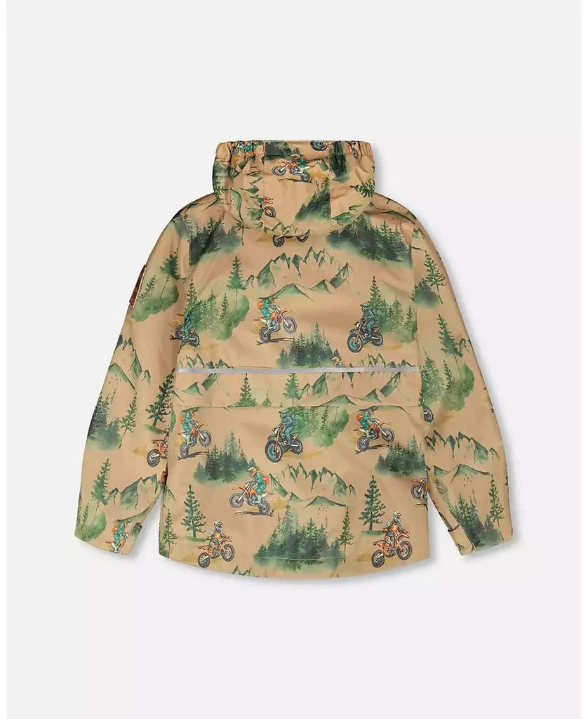 Deux par Deux Big Boys 3-in-1 Two-Piece Mid-Season Outerwear Set Motocross Print 2