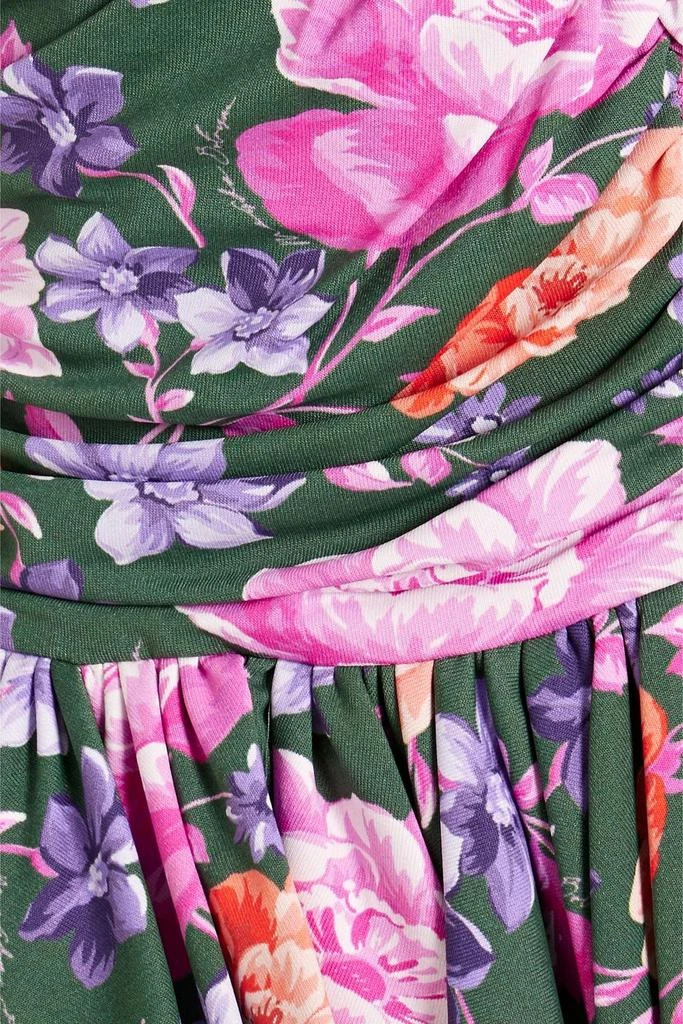 Magda Butrym Off-the-shoulder ruched floral-print jersey top 4