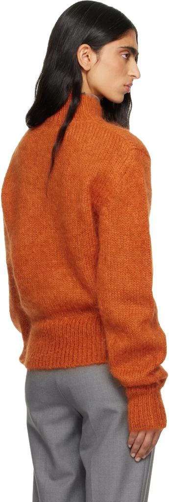 Dries Van Noten Orange Mohair Turtleneck 3
