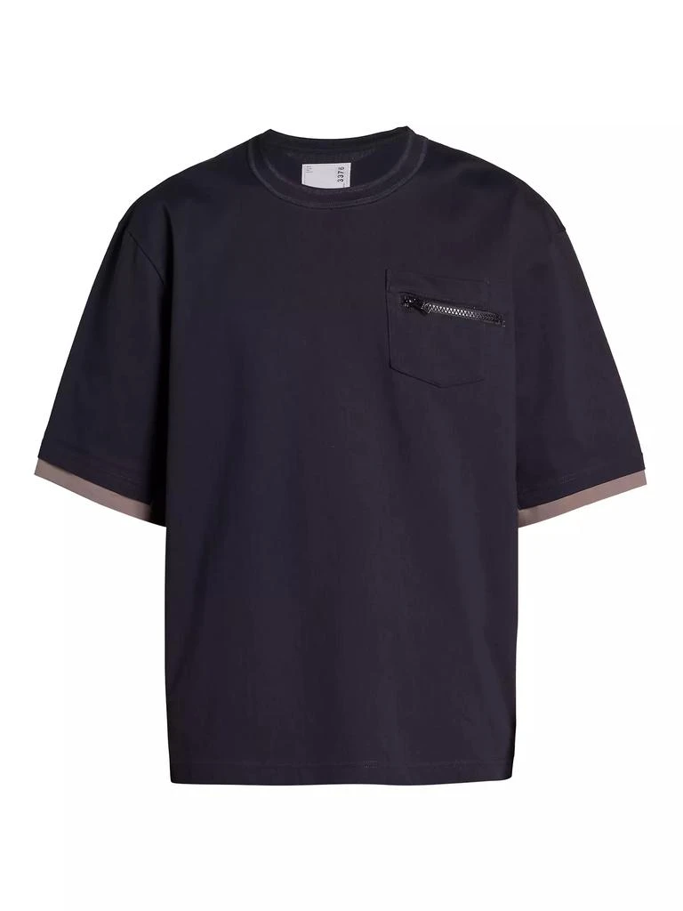 Sacai Cotton Jersey T-Shirt 1