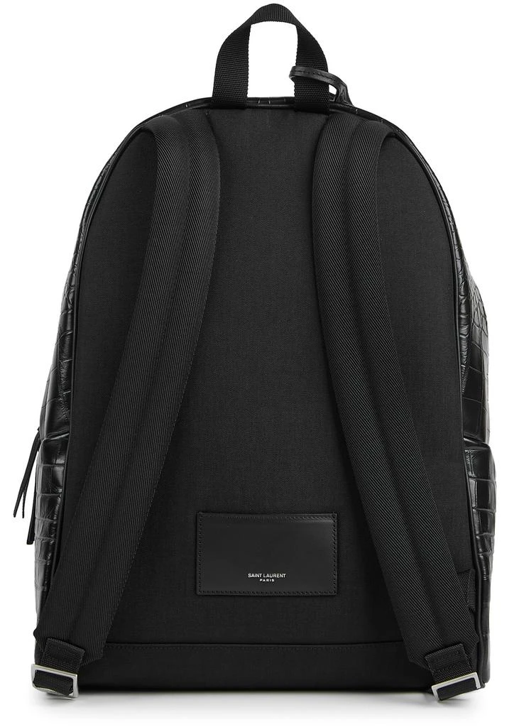 Yves Saint Laurent City crocodile-effect leather backpack 2