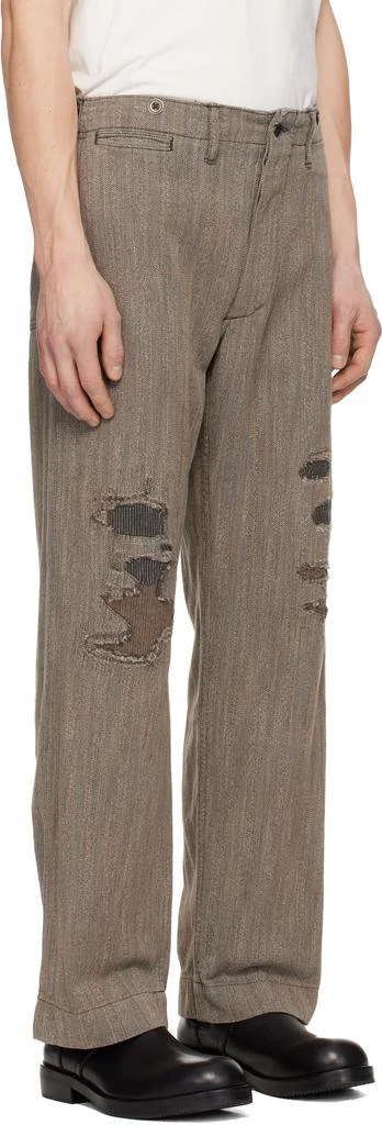 RRL Gray Samson Flat Front Jeans 2