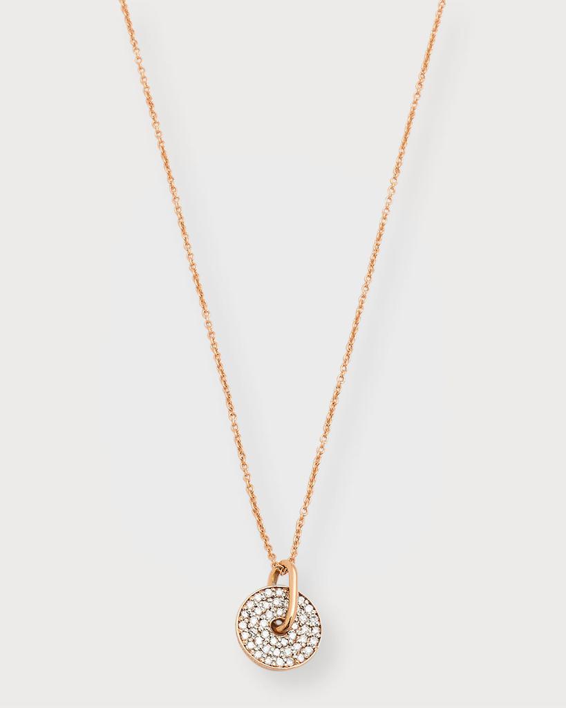 Ginette NY Mini Diamond Donut On Chain Necklace