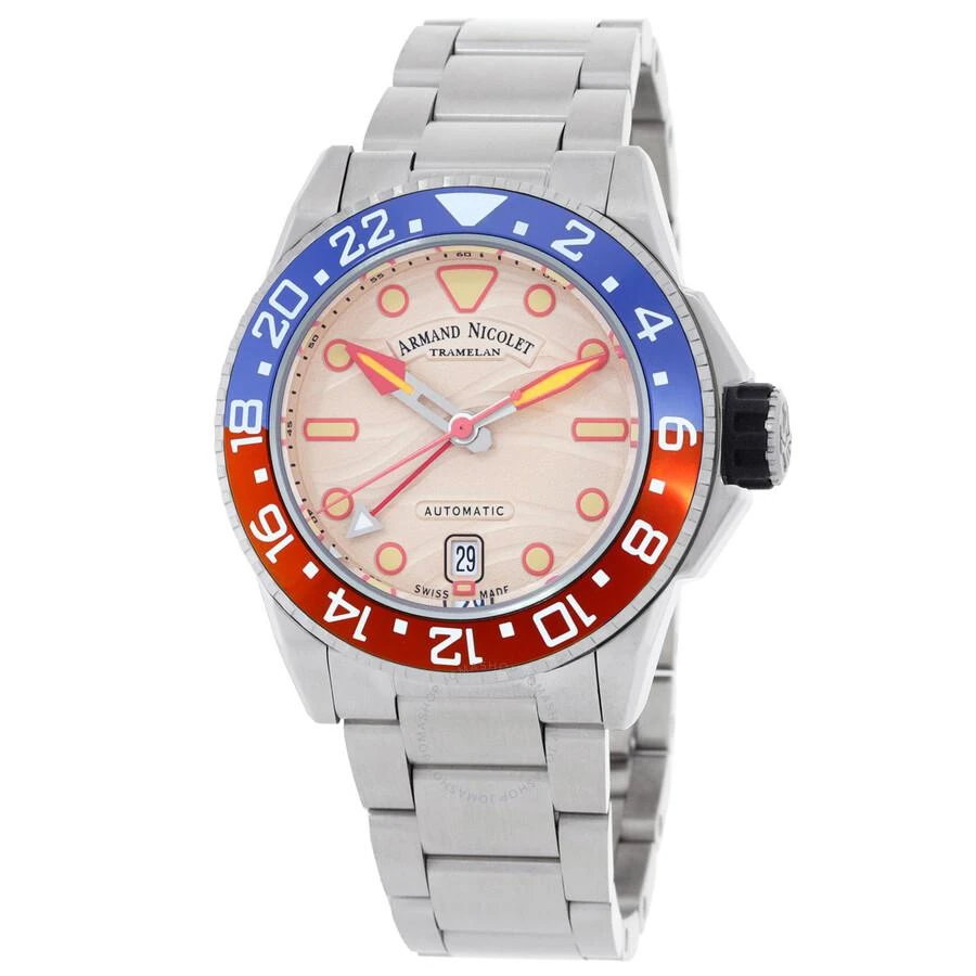 Armand Nicolet JSH GMT Automatic Men's Watch A487RGN-KO-MA2481AA 1