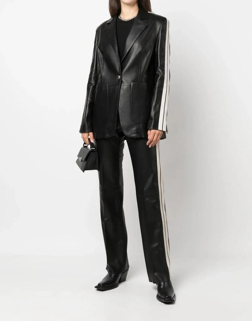 Palm Angels LEATHER TRACK BLAZER 2