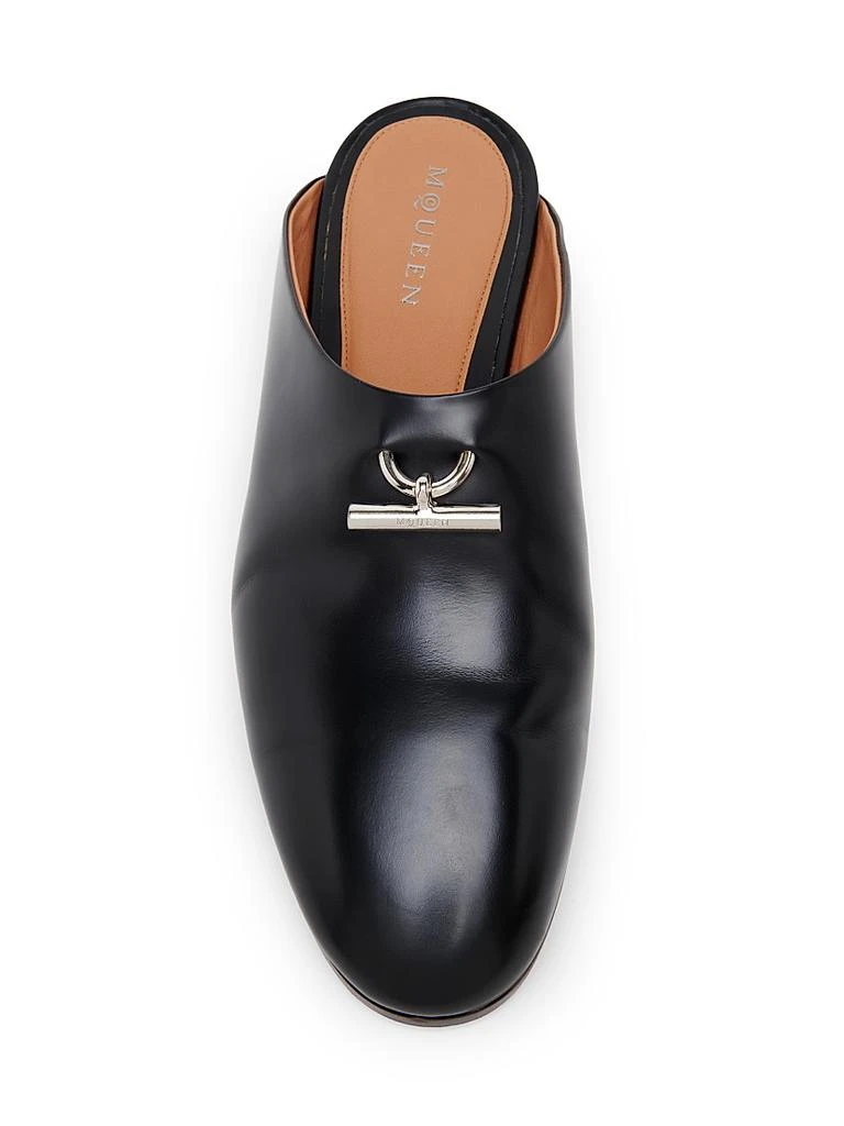 McQueen Leather T-Bar Slip-On Loafers 4