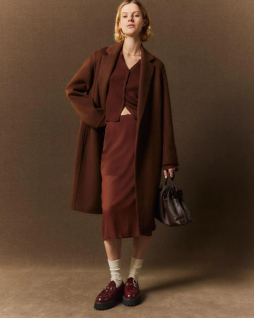 Vince Classic Straight Wool-Blend Coat 2