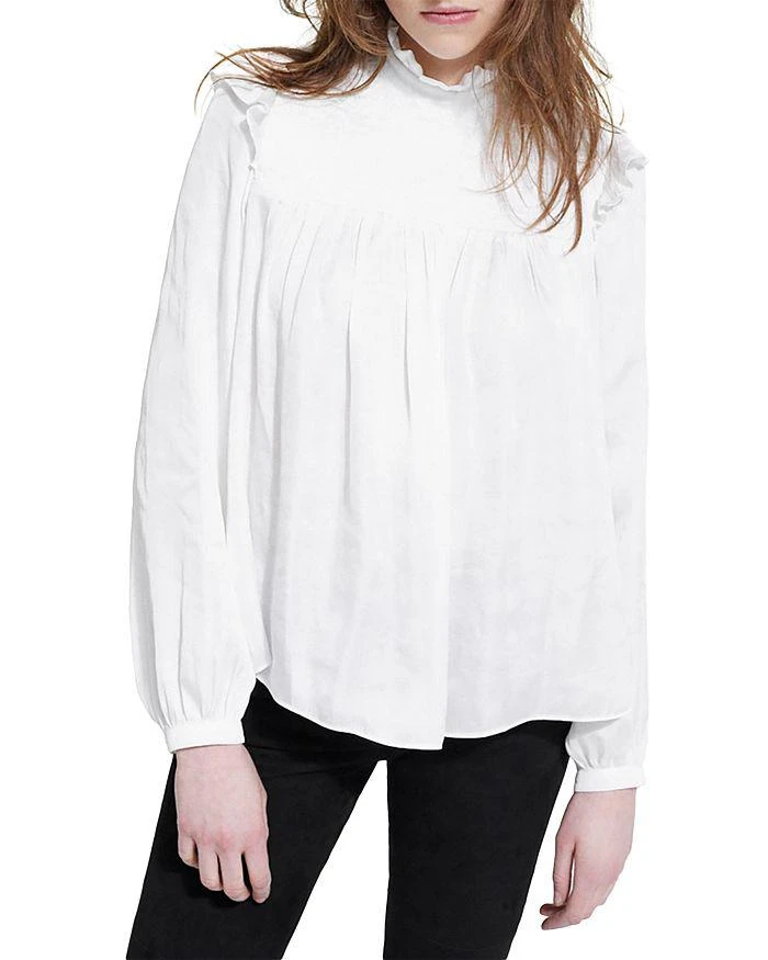 The Kooples Smocked Top 1