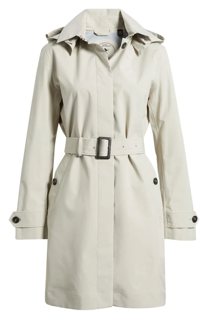 Save The Duck Jackie Water Resistant Raincoat with Removable Hood 6