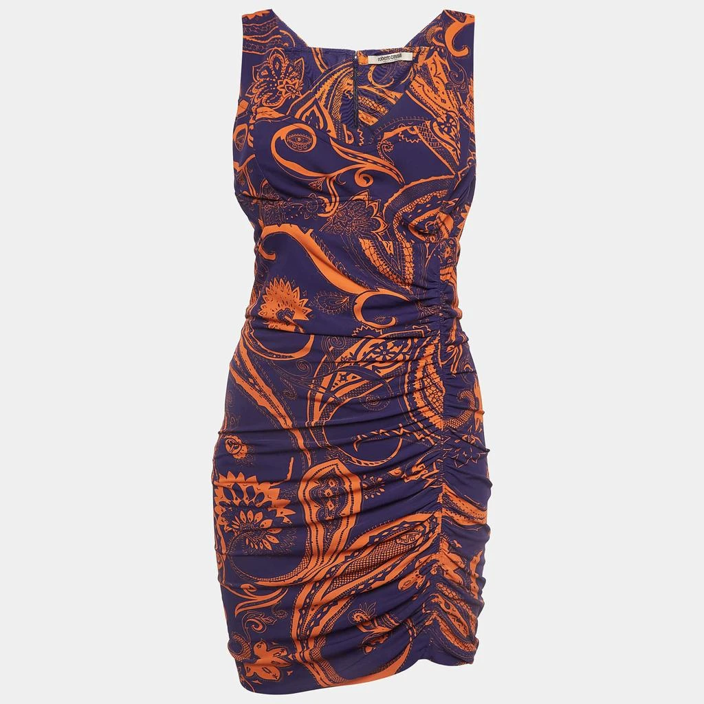 knee length dresses for ladies Purple Floral Lace Fitted Sleeveless Mini Dress main image 1