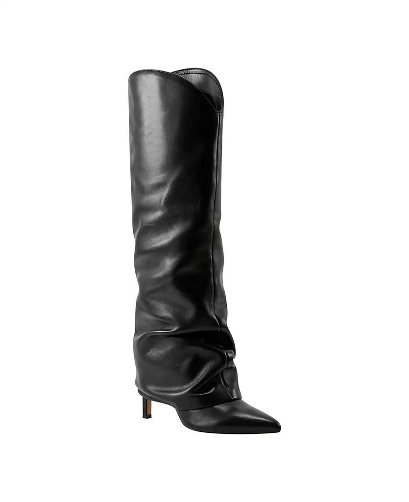 Marc Fisher Women's Nairine Slouchy Pointy Toe Knee High Dress Boots