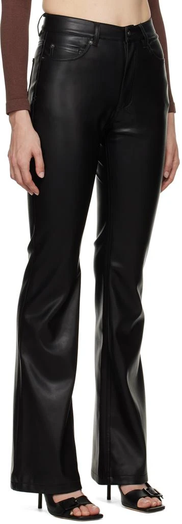 Ksubi Black Soho Faux-Leather Trousers 2