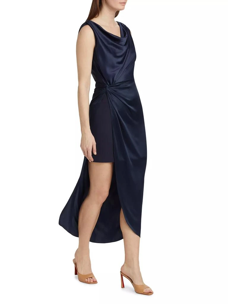 Cinq à Sept Paige Gathered Cowlneck Midi-Dress 4