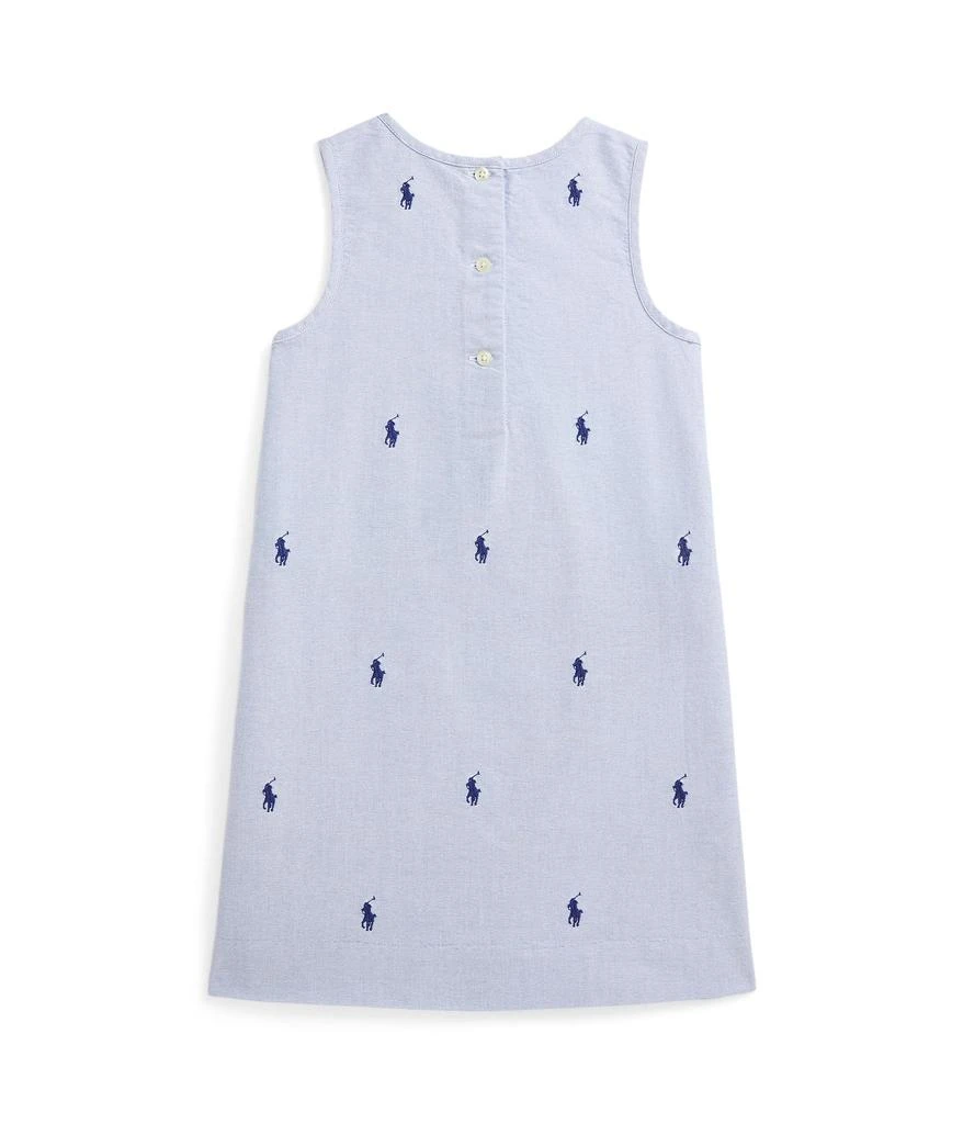 Ralph Lauren Polo Pony Cotton Oxford Dress (Toddler/Little Kid) 2