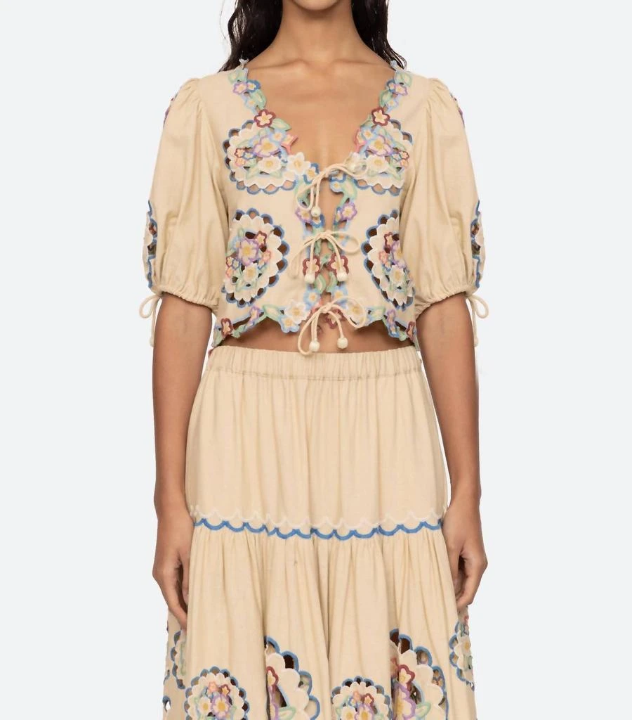 Sea Sea - Melinda Embroidery Short Sleeve Top 5