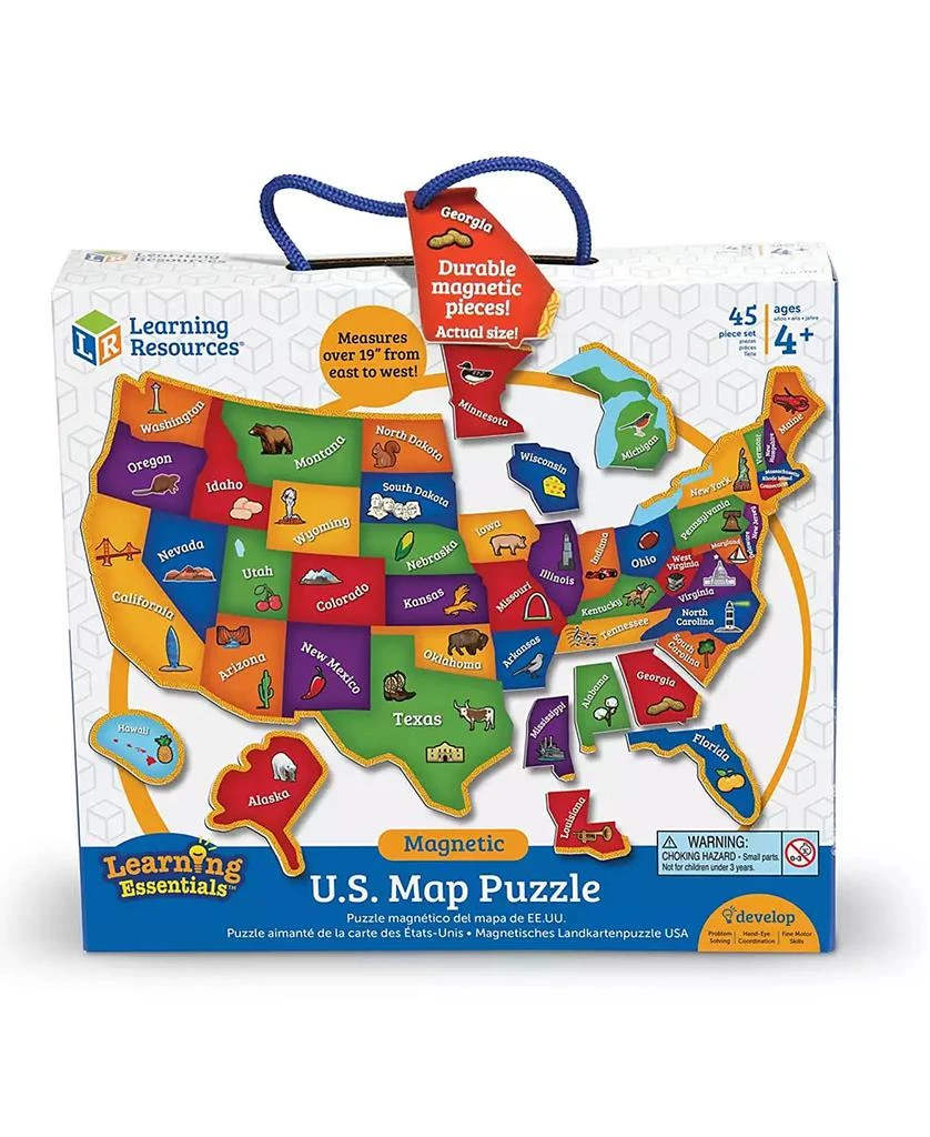 AreYouGame Learning Resources Learning Essentials - Magnetic U.S. Map Puzzle- 44 Pieces 10