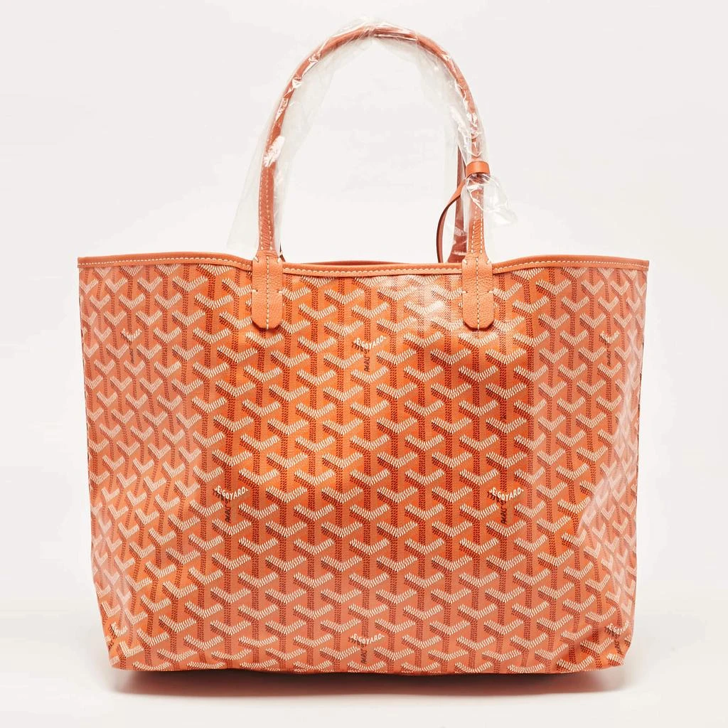 Goyard Goyard Orange Goyardine Coated Canvas and Leather Saint Louis PM Tote 4